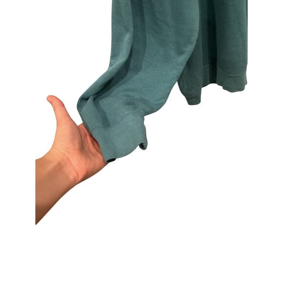 Nike Womens Sweatshrit Plus Size 3X Teal Green Spellout Logo Athleisure Leisure - Picture 6 of 8